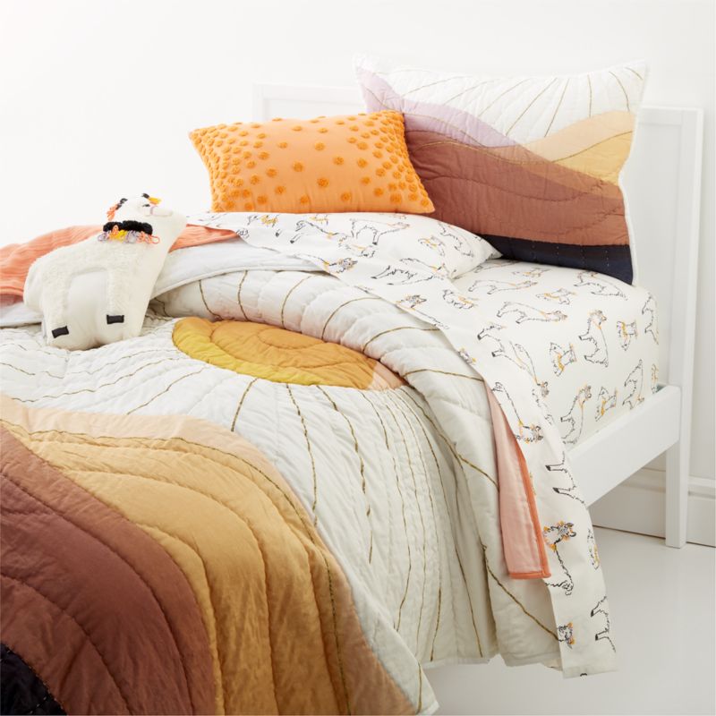 Orange cheap kids bedding