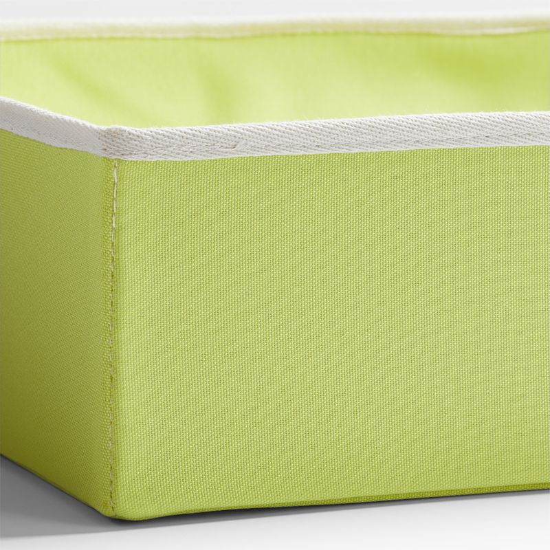 Pescadero Green Fabric Under-Trundle-Bed Storage Bins, Set of 8