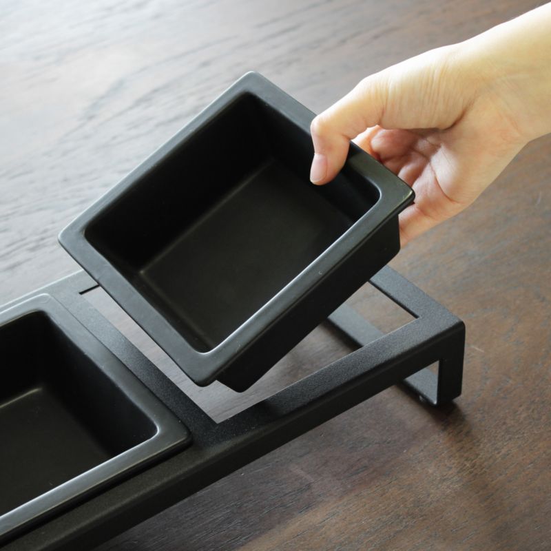 Yamazaki Tall Black Pet Food Bowl - image 2 of 3