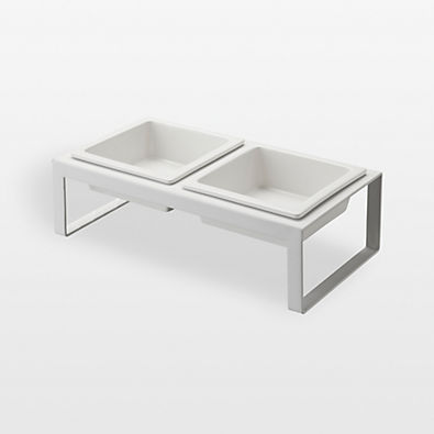 View Yamazaki Tall White Pet Food Bowl details