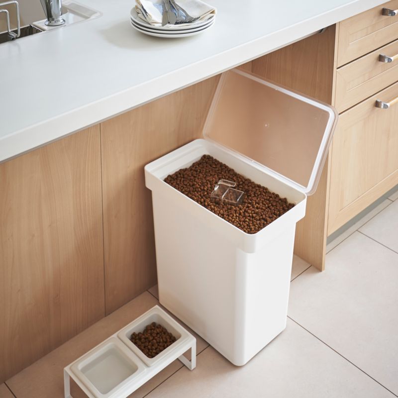 Yamazaki Large White Pet Food Holder - image 4 of 6