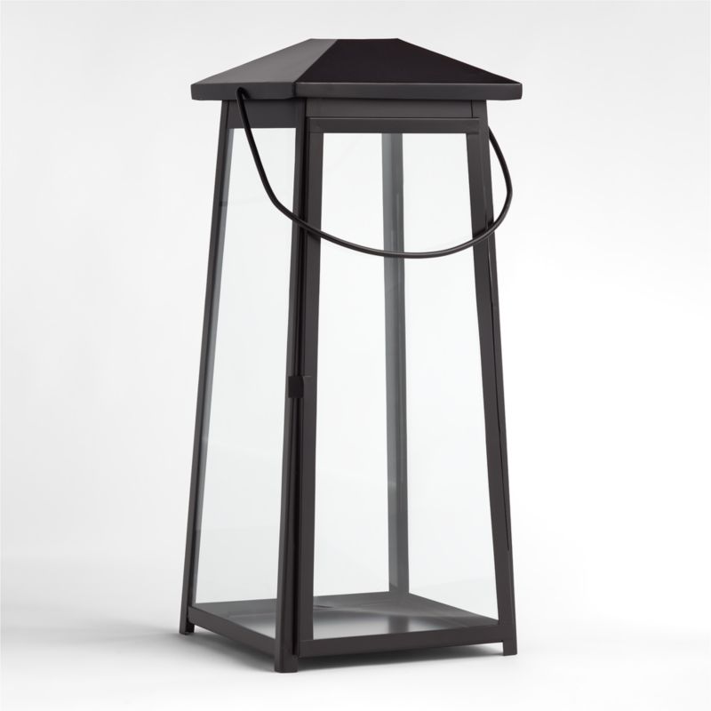 Petaluma Black Metal Outdoor Lantern 37" - image 0 of 17