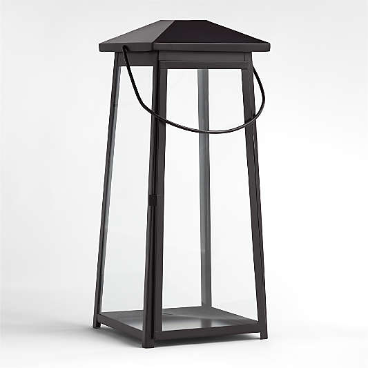 Petaluma Black Metal Outdoor Lantern 37"