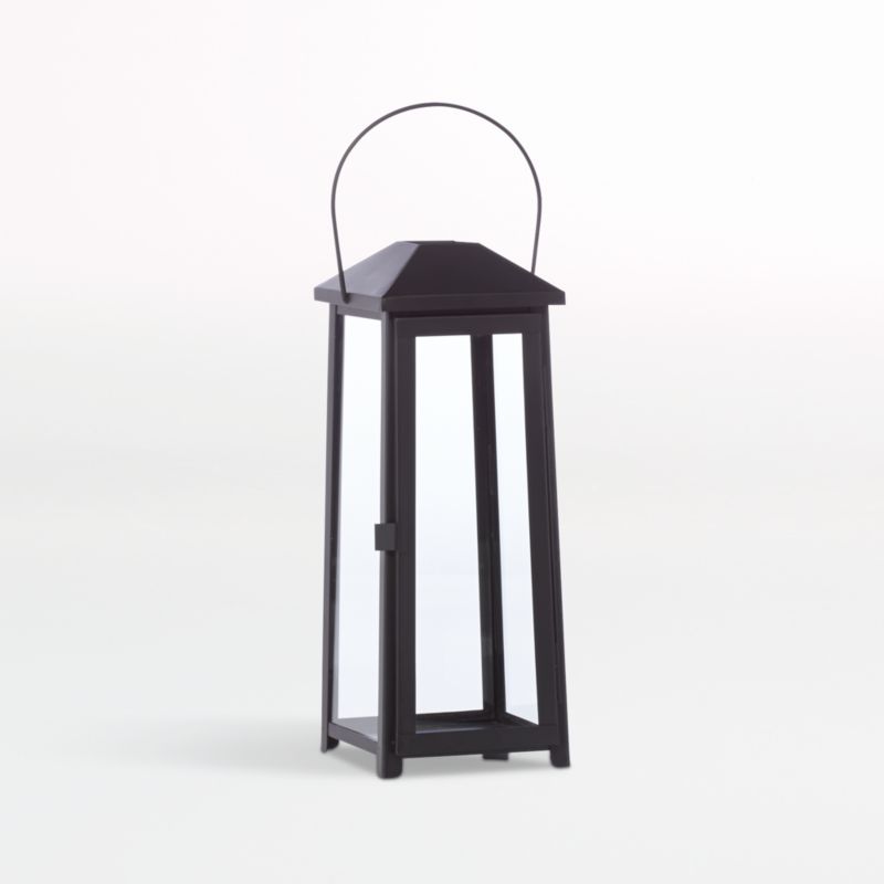 Petaluma Black Metal Outdoor Lantern 20"