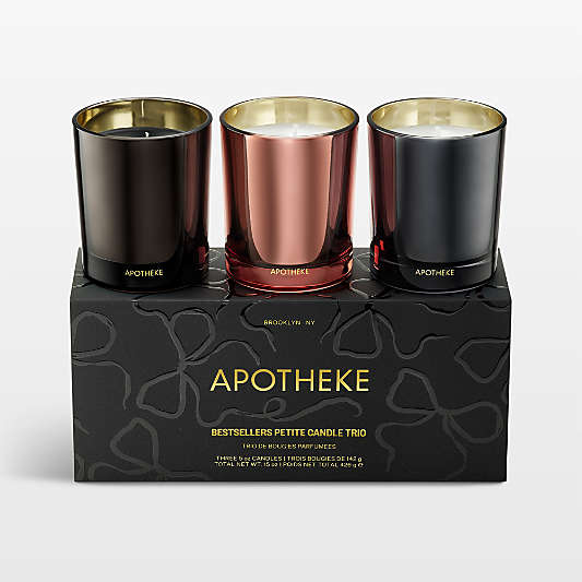 Apotheke Bestseller Petite Candle Trio, Set of 3