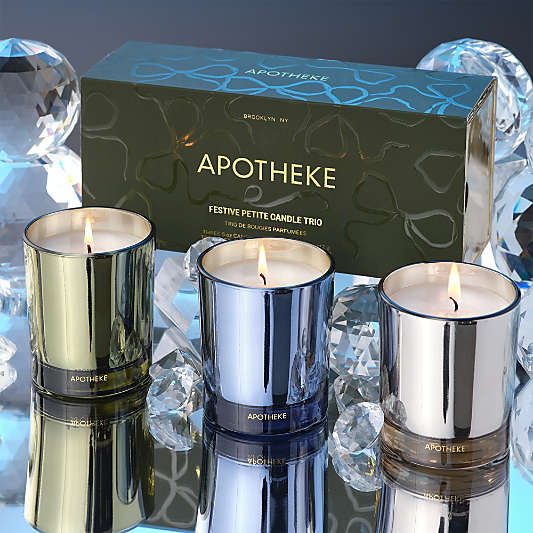 Apotheke Festive Petite Candle Trio, Set of 3