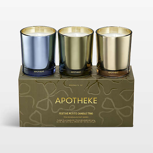 Apotheke Festive Petite Candle Trio, Set of 3