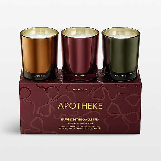 Apotheke Harvest Petite Candle Trio, Set of 3