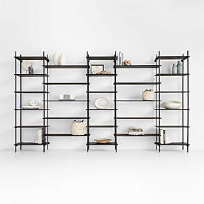 https://cb.scene7.com/is/image/Crate/Petra27inS3NrwBkcWdShlvSOSSF23/$web_pdp_carousel_low$/230515164027/petra-27-black-oak-wood-and-metal-narrow-bookcases-with-wide-shelves.jpg