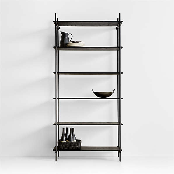 Black Metal Bookcases Crate Barrel