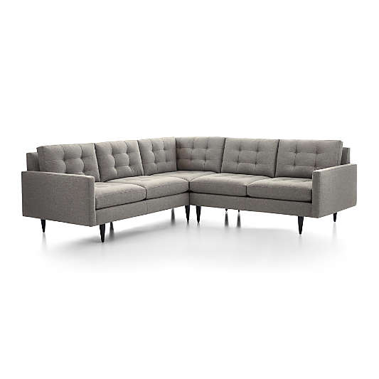 Petrie 2-Piece L-Shaped Midcentury Sectional Sofa