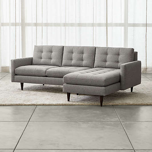 Petrie 2-Piece Right Arm Chaise Midcentury Sectional Sofa