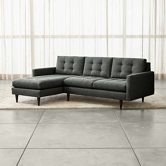 Petrie 2-Piece Left Arm Chaise Midcentury Sectional Sofa