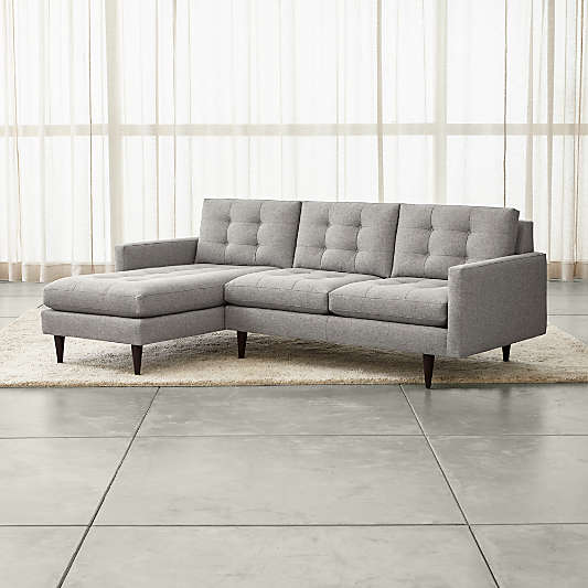 Petrie 2-Piece Left Arm Chaise Midcentury Sectional Sofa