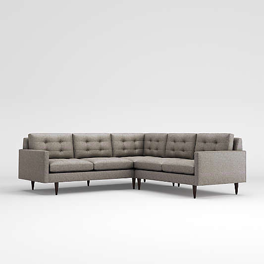 Petrie 2-Piece L-Shaped Midcentury Sectional Sofa