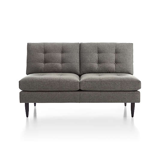 Petrie Midcentury Armless Loveseat Sectional Piece