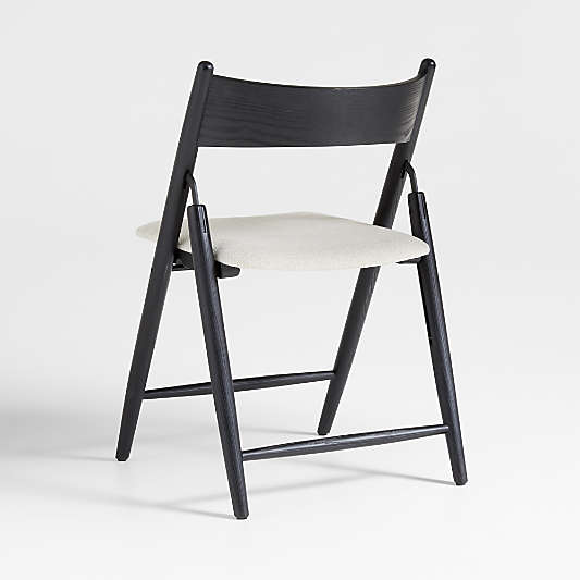 Petrie Black Ash Wood Folding Dining Side Chair