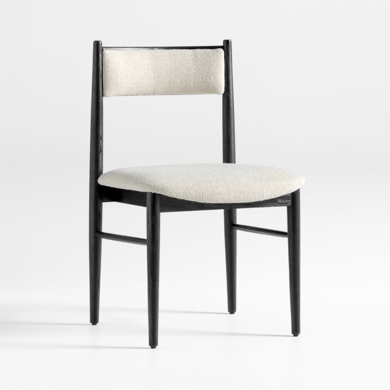 Petrie Black Ash Upholstered Dining Chair with Performance Fabric - image 4 of 8