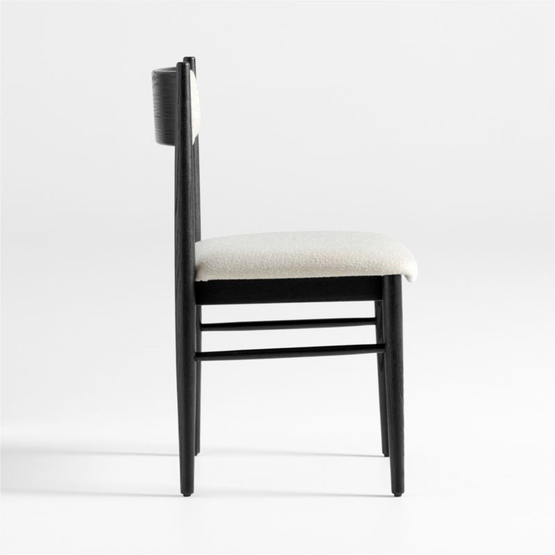 Petrie Black Ash Upholstered Dining Chair with Performance Fabric - image 5 of 8