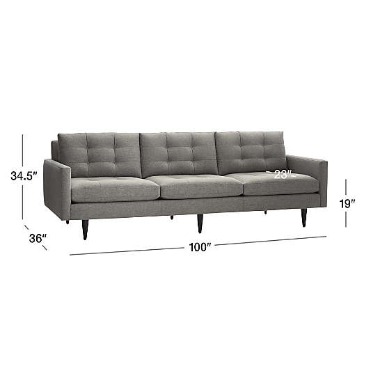 Petrie 100" Grande Midcentury Sofa