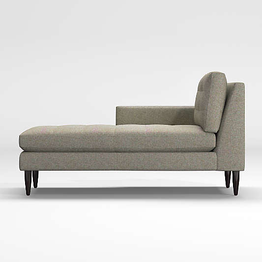 Petrie Midcentury Left-Arm Chaise Lounge Sectional Piece