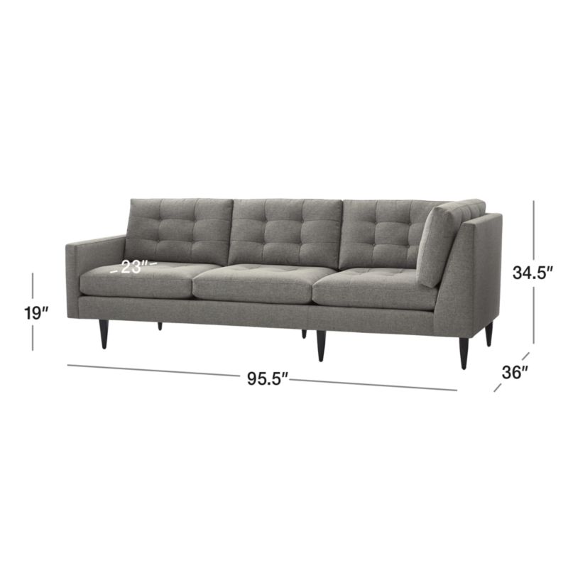 View Petrie Midcentury Left-Arm Corner Sofa - image 2 of 6