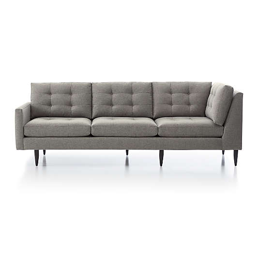 Petrie Midcentury Left-Arm Corner Sofa Sectional Piece