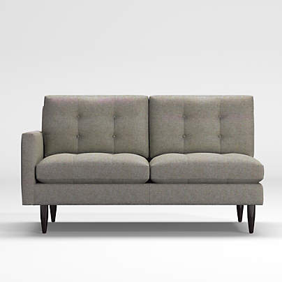 Petrie Left Arm Midcentury Loveseat