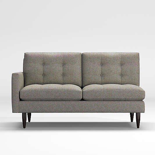 Petrie Left Arm Midcentury Loveseat