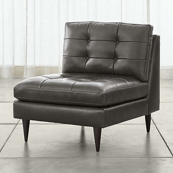 Armless Leather Chairs Crate And Barrel, Armless Leather Chair