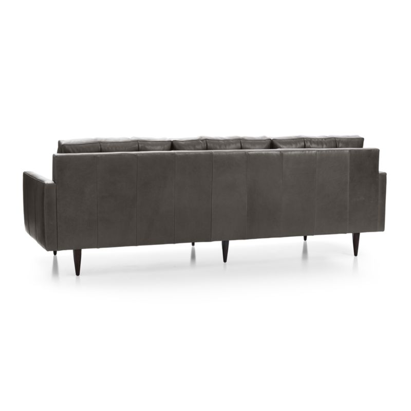 Petrie Leather 100" Grande Midcentury Sofa - image 5 of 7