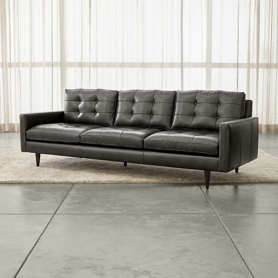 Petrie 100 Tufted Leather Sofa