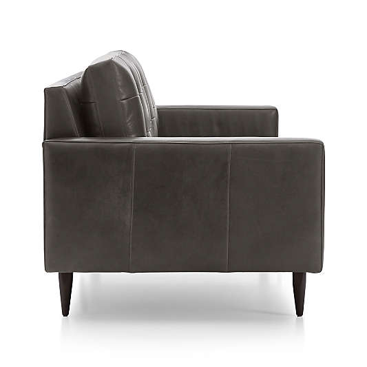 Petrie Leather 100" Grande Midcentury Sofa