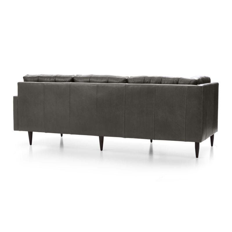 Petrie Leather Midcentury Right-Arm Corner Sofa - image 5 of 6