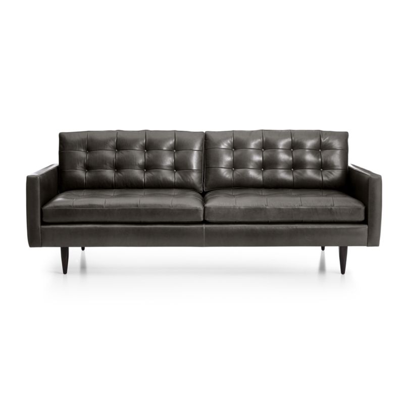 Petrie 86" Leather Mid-Century Sofa - image 8 of 8