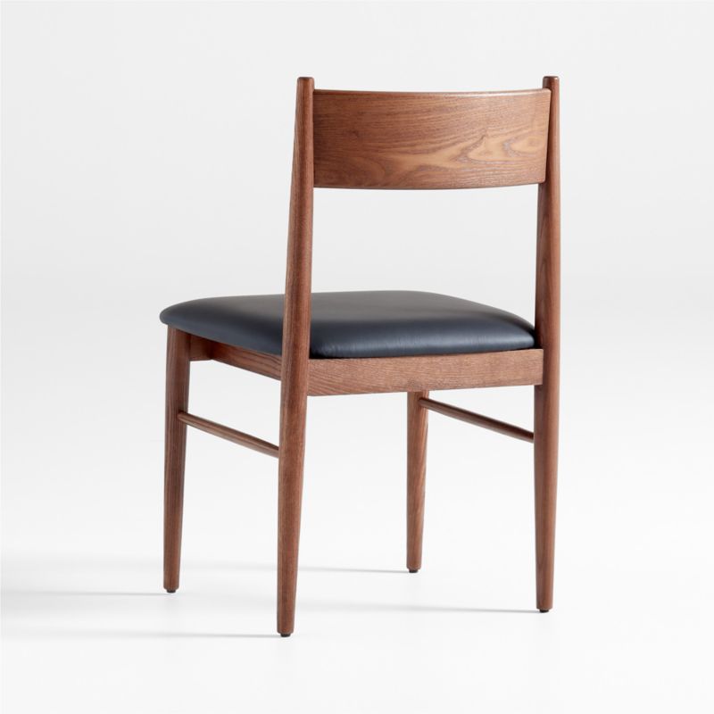 Petrie Barley Ash Black Leather Dining Chair - image 6 of 8