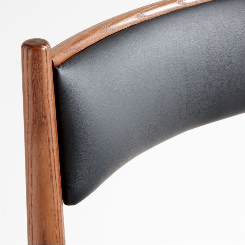 Petrie Barley Ash Black Leather Dining Chair - image 7 of 8