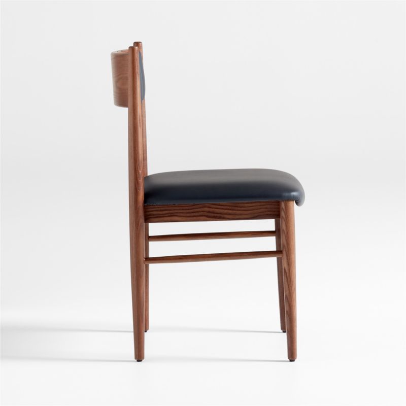 Petrie Barley Ash Black Leather Dining Chair - image 5 of 8