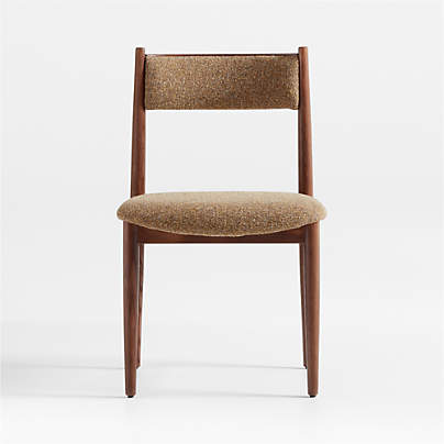 Petrie Barley Ash Mustard Upholstered Dining Chair with Performance Fabric