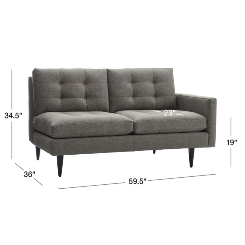 View Petrie Right Arm Midcentury Loveseat - image 2 of 6