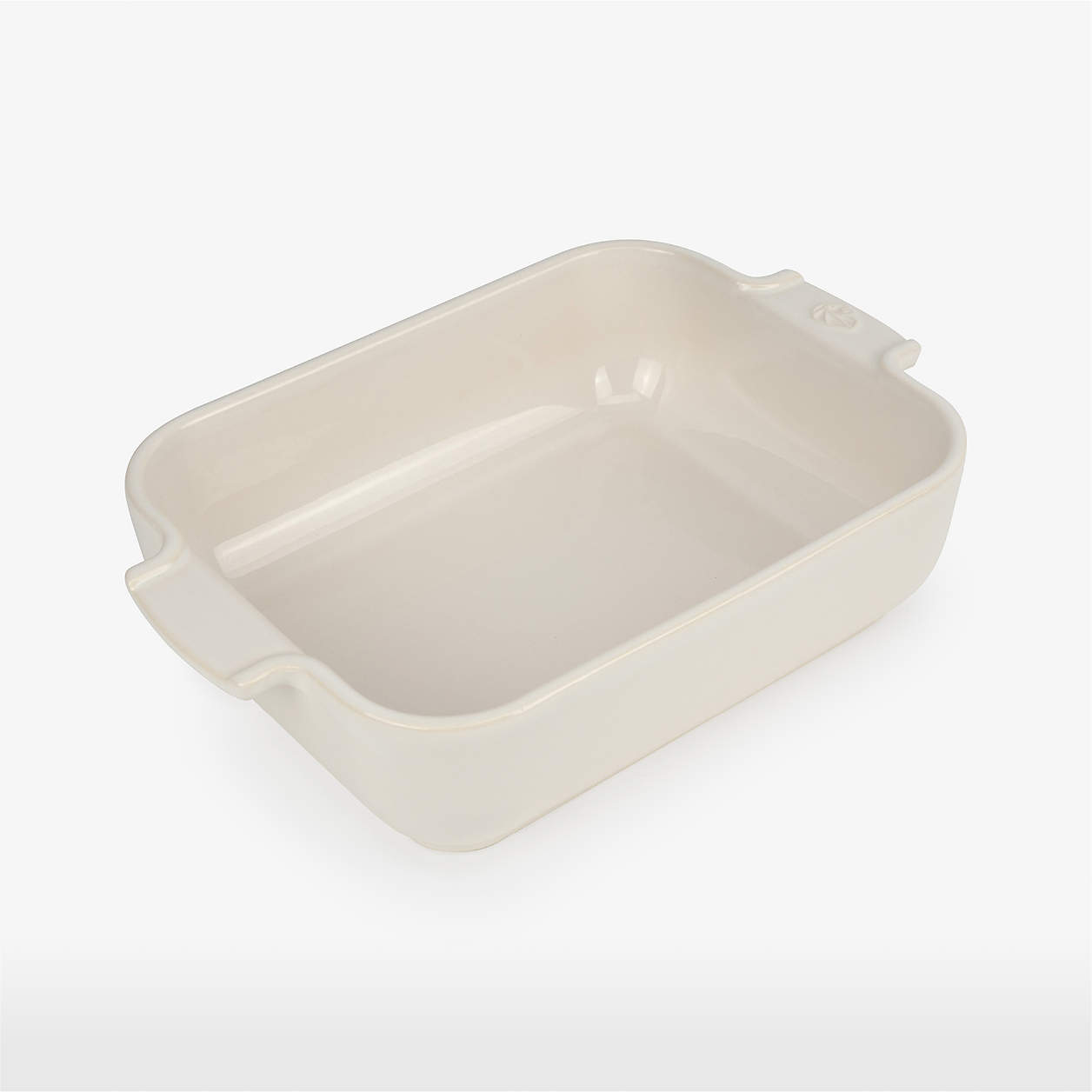 Peugeot 10" Ecru Rectangular Baking Dish + Reviews Crate & Barrel