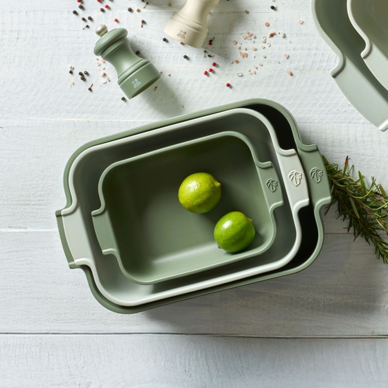 Peugeot Fern Green 8" Rectangular Ceramic Baking Dish - image 1 of 3
