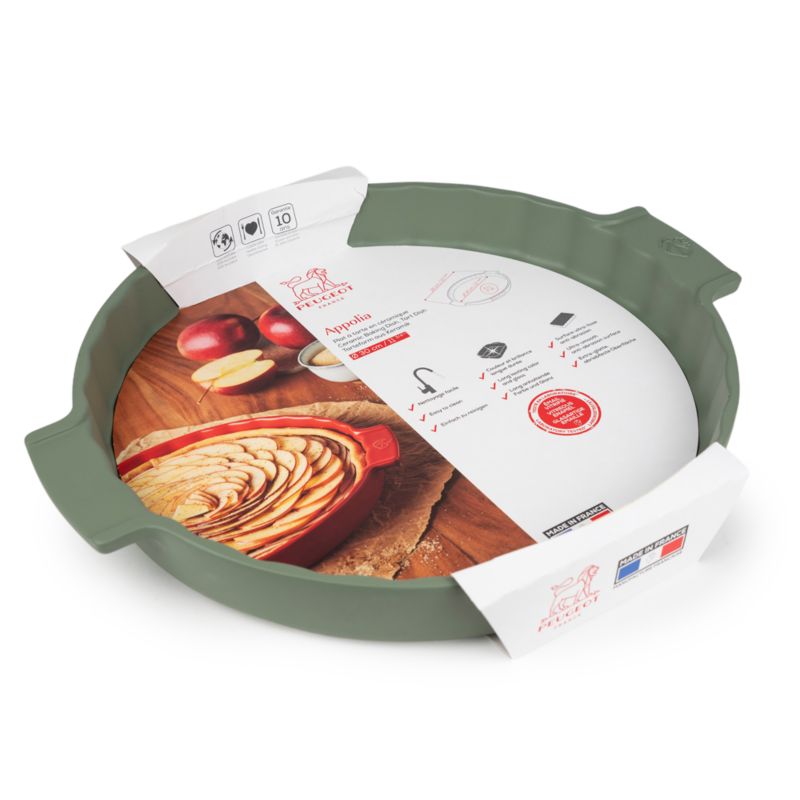 Peugeot Fern Green Ceramic Tart Dish - image 1 of 2