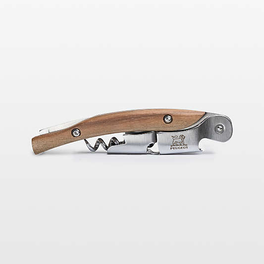 Peugeot Malbec Walnut Double Lever Corkscrew
