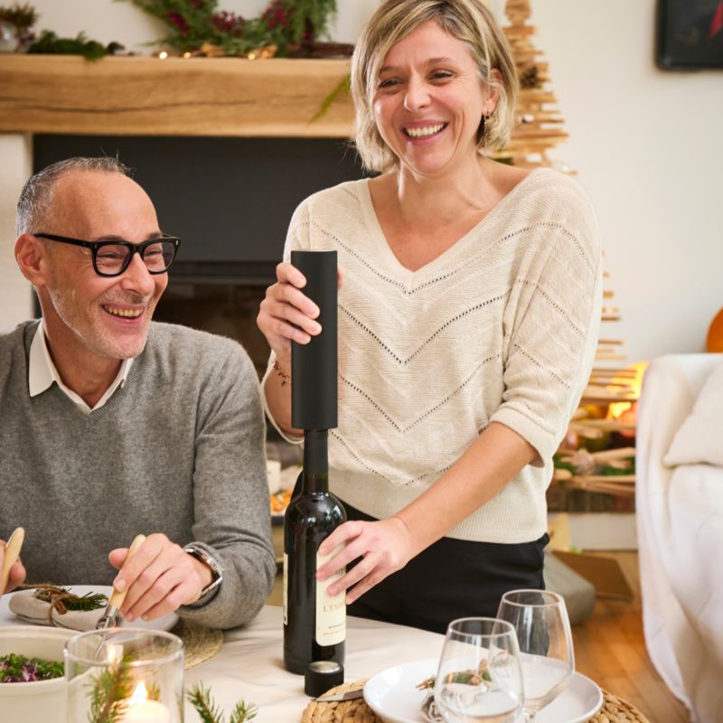 Peugeot Master of Wine Matte Black Electric Wine Accessories Gift Set - image 1 of 2