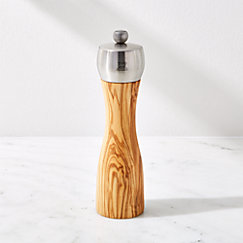 Pepper Mill Olive Wood, Pepper Mill Grinder, Square Pepper Shaker