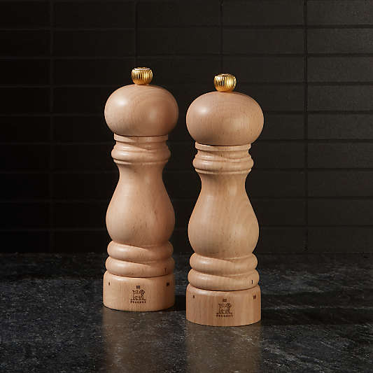 Peugeot Paris 7" Natural Salt and Pepper Mills