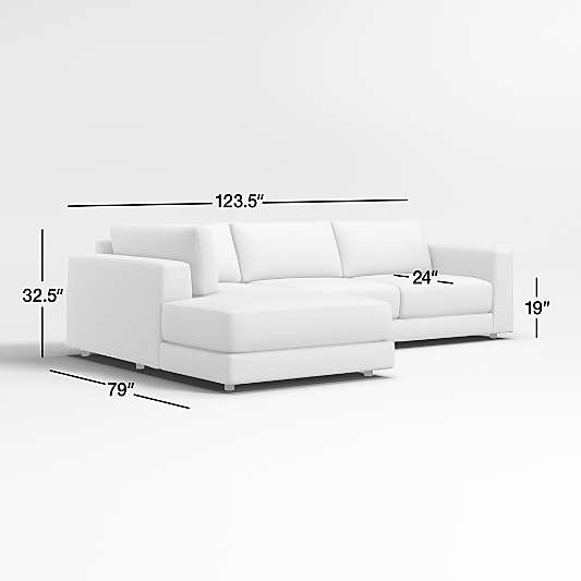 Peyton 2-Piece Left-Arm Bumper Sectional Sofa