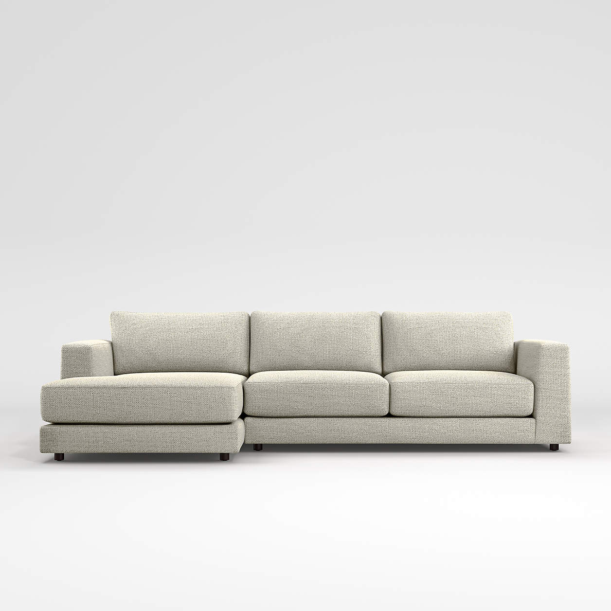 Peyton 2Piece Left Arm Chaise Sectional + Reviews Crate & Barrel