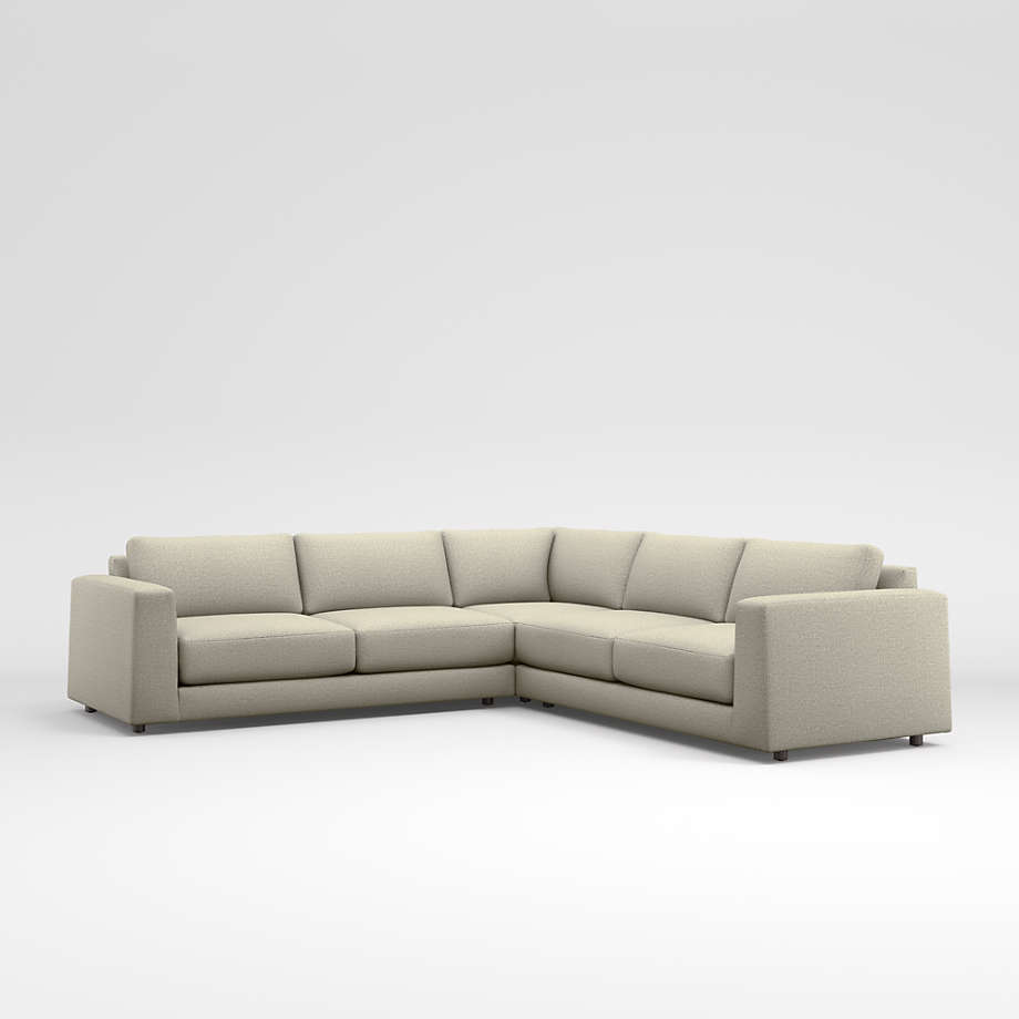 Peyton 3Piece Sectional Sofa + Reviews Crate & Barrel Canada